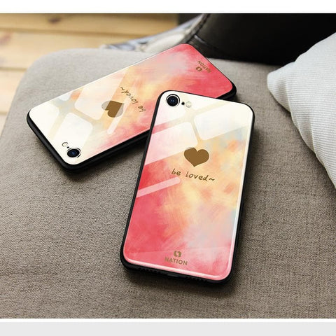 Oppo A7 Cover - Onation Heart Series - D341 - HQ Ultra Shine Premium Infinity Glass Soft Silicon Borders Case ( Fast Delivery )