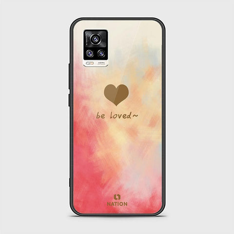 Vivo V20 Cover - ONation Heart Series - D21 - HQ Ultra Shine Premium Infinity Glass Soft Silicon Borders Case ( Fast Delivery )