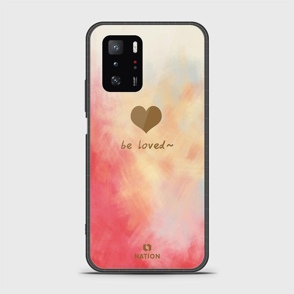 Xiaomi Poco X3 GT Cover - Onation Heart Series -  D8 - HQ Ultra Shine Premium Infinity Glass Soft Silicon Borders Case ( Fast Delivery )