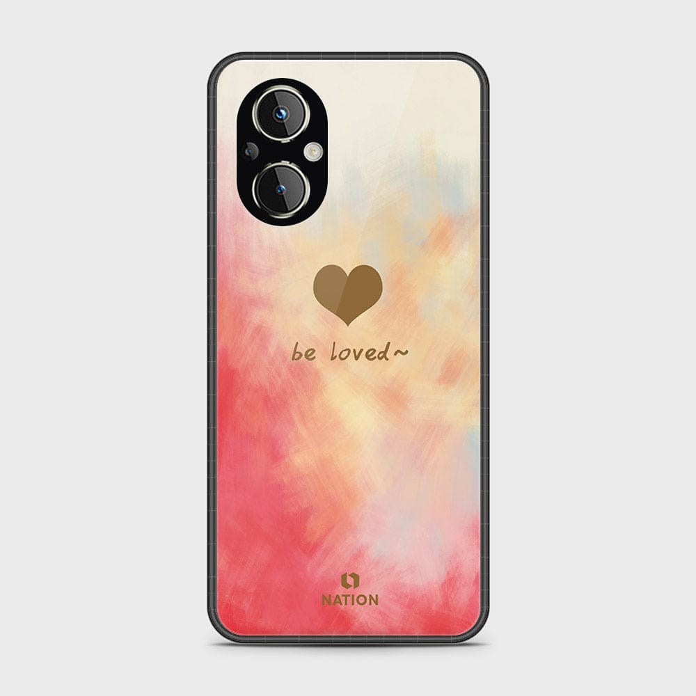 Oppo F21 Pro 5G Cover- Onation Heart Series - HQ Ultra Shine Premium Infinity Glass Soft Silicon Borders Case (Fast Delivery)