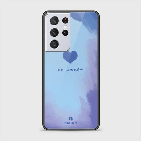 Samsung Galaxy S21 Ultra 5G Cover - Onation Heart Series - D5 - HQ Ultra Shine Premium Infinity Glass Soft Silicon Borders Case ( Fast Delivery )