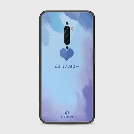 Oppo Reno 2F Cover - ONation Heart Series - D337- HQ Ultra Shine Premium Infinity Glass Soft Silicon Borders Case ( Fast Delivery )