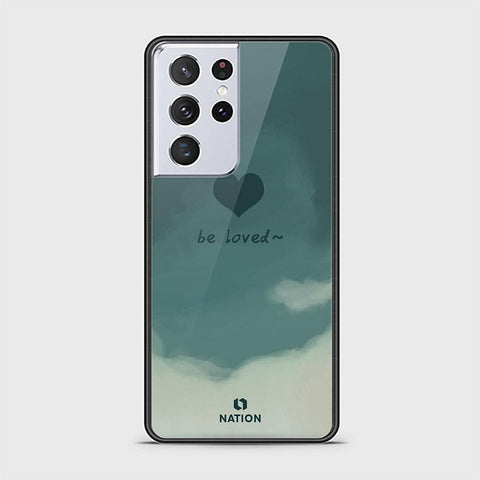 Samsung Galaxy S21 Ultra 5G Cover - Onation Heart Series - D5 - HQ Ultra Shine Premium Infinity Glass Soft Silicon Borders Case ( Fast Delivery )