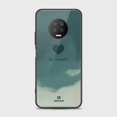 Infinix Note 7 Cover- Onation Heart Series - D28 - HQ Ultra Shine Premium Infinity Glass Soft Silicon Borders Case ( Fast Delivery )