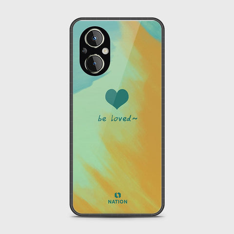 Oppo F21 Pro 5G Cover- Onation Heart Series - HQ Ultra Shine Premium Infinity Glass Soft Silicon Borders Case (Fast Delivery)