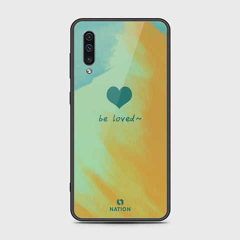 Samsung Galaxy A50 Cover - ONation Heart Series - HQ Ultra Shine Premium Infinity Glass Soft Silicon Borders Case