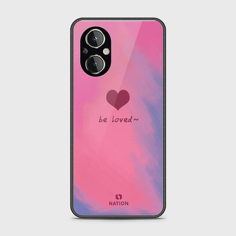 Oppo F21 Pro 5G Cover- Onation Heart Series - HQ Ultra Shine Premium Infinity Glass Soft Silicon Borders Case (Fast Delivery)