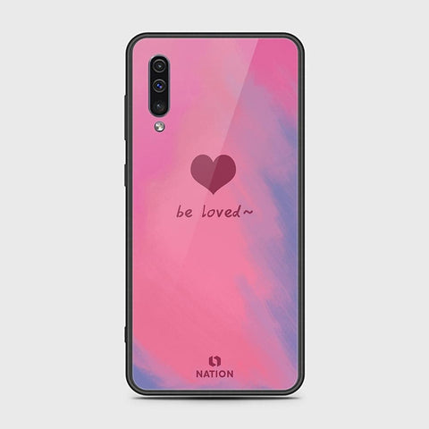 Samsung Galaxy A50 Cover - ONation Heart Series - HQ Ultra Shine Premium Infinity Glass Soft Silicon Borders Case