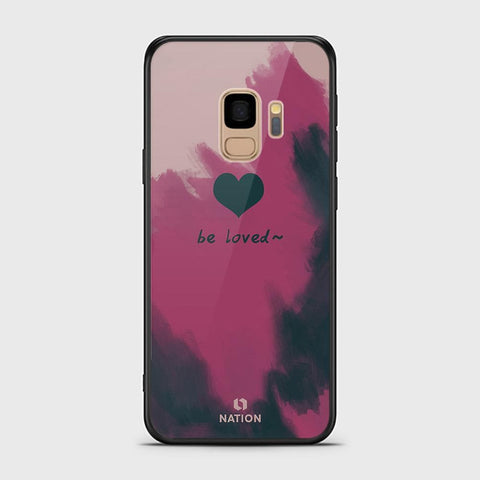 Samsung Galaxy S9 Cover - Onation Heart Series - D309 - HQ Ultra Shine Premium Infinity Glass Soft Silicon Borders Case ( Fast Delivery )