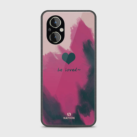 Oppo F21 Pro 5G Cover- Onation Heart Series - HQ Ultra Shine Premium Infinity Glass Soft Silicon Borders Case (Fast Delivery)