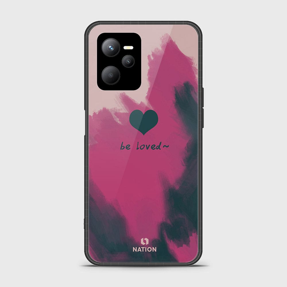 Realme C35 Cover- Onation Heart Series - D9 - HQ Ultra Shine Premium Infinity Glass Soft Silicon Borders Case ( Fast Delivery )