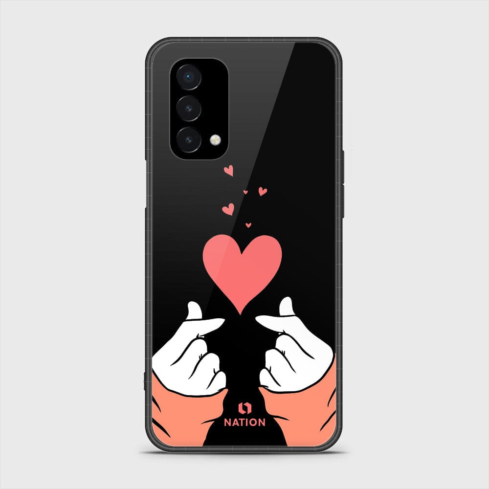 OnePlus Nord N200 5G Cover- Onation Heart Series -D264  - HQ Ultra Shine Premium Infinity Glass Soft Silicon Borders Case ( Fast Delivery )
