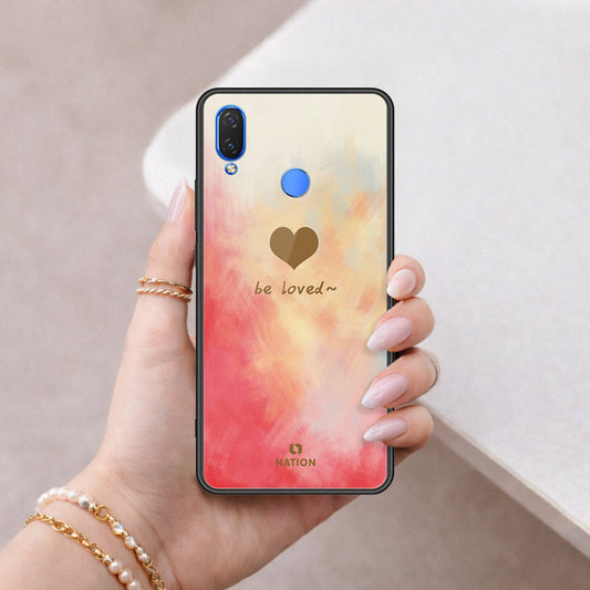 Huawei Y9 2019 Cover - Onation Heart Series - HQ Ultra Shine Premium Infinity Glass Soft Silicon Borders Case