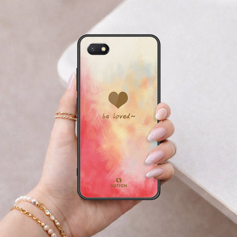 Honor 7S Cover - Onation Heart Series - HQ Ultra Shine Premium Infinity Glass Soft Silicon Borders Case
