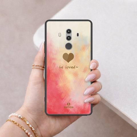 Huawei Mate 10 Pro Cover - Onation Heart Series - HQ Ultra Shine Premium Infinity Glass Soft Silicon Borders Case