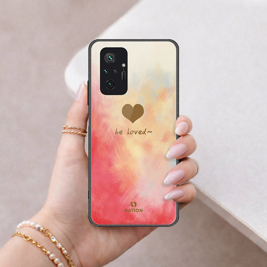 Xiaomi Redmi Note 10 Pro 4G Cover - Onation Heart Series - HQ Ultra Shine Premium Infinity Glass Soft Silicon Borders Case