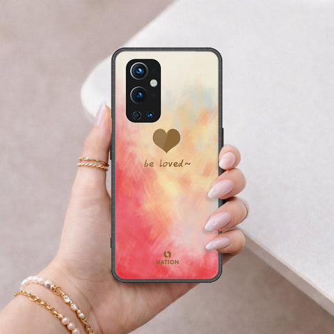 OnePlus 9 Pro Cover - Onation Heart Series - HQ Ultra Shine Premium Infinity Glass Soft Silicon Borders Case