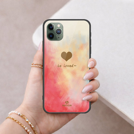 iPhone 11 Pro Cover - ONation Heart Series - HQ Ultra Shine Premium Infinity Glass Soft Silicon Borders Case