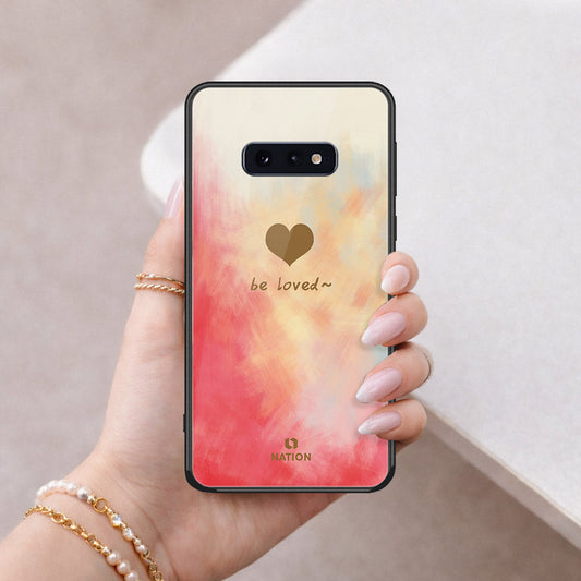 Samsung Galaxy S10e Cover - Onation Heart Series - HQ Ultra Shine Premium Infinity Glass Soft Silicon Borders Case