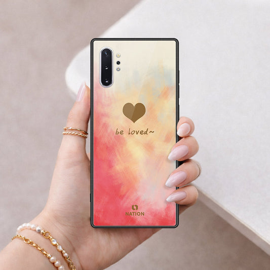 Samsung Galaxy Note 10 Plus Cover - Onation Heart Series - HQ Ultra Shine Premium Infinity Glass Soft Silicon Borders Case