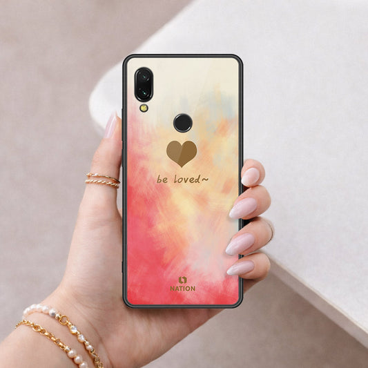 Xiaomi Redmi 7 Cover - Onation Heart Series - HQ Ultra Shine Premium Infinity Glass Soft Silicon Borders Case