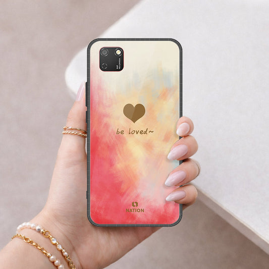 Huawei Y5p Cover - Onation Heart Series - HQ Ultra Shine Premium Infinity Glass Soft Silicon Borders Case