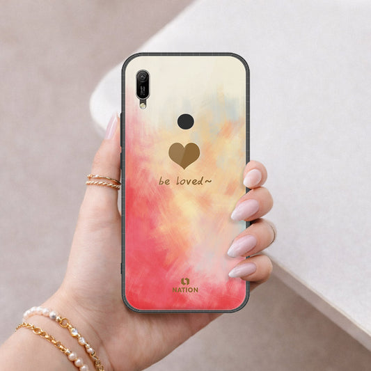 Huawei Y6s 2019 Cover - Onation Heart Series - HQ Ultra Shine Premium Infinity Glass Soft Silicon Borders Case