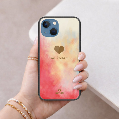 iPhone 13 Cover - Onation Heart Series - HQ Ultra Shine Premium Infinity Glass Soft Silicon Borders Case
