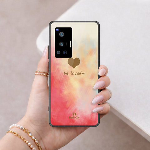 Vivo X70 Pro Cover - Onation Heart Series - HQ Ultra Shine Premium Infinity Glass Soft Silicon Borders Case