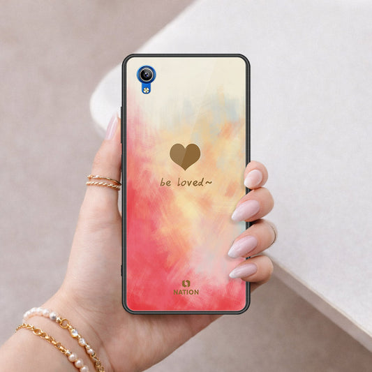 Vivo Y91C Cover - Onation Heart Series - HQ Ultra Shine Premium Infinity Glass Soft Silicon Borders Case