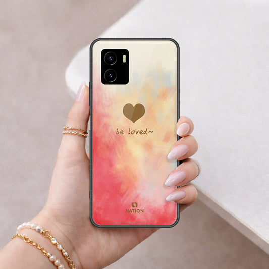 Vivo Y15s Cover - Onation Heart Series - HQ Ultra Shine Premium Infinity Glass Soft Silicon Borders Case