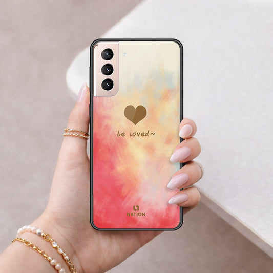 Samsung Galaxy S21 FE 5G Cover - Onation Heart Series - HQ Ultra Shine Premium Infinity Glass Soft Silicon Borders Case