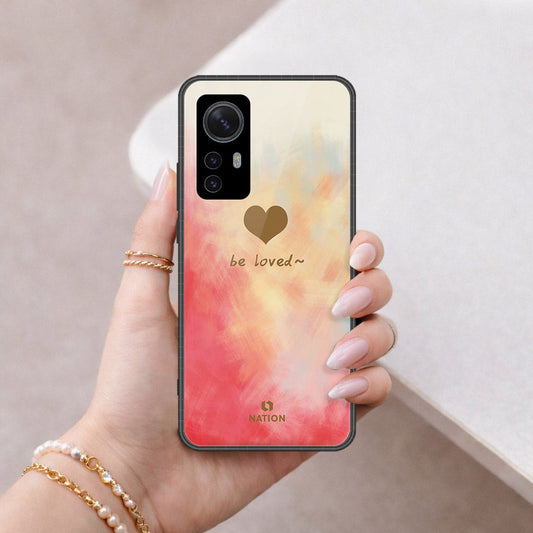 Xiaomi 12S Pro Cover - Onation Heart Series - HQ Ultra Shine Premium Infinity Glass Soft Silicon Borders Case