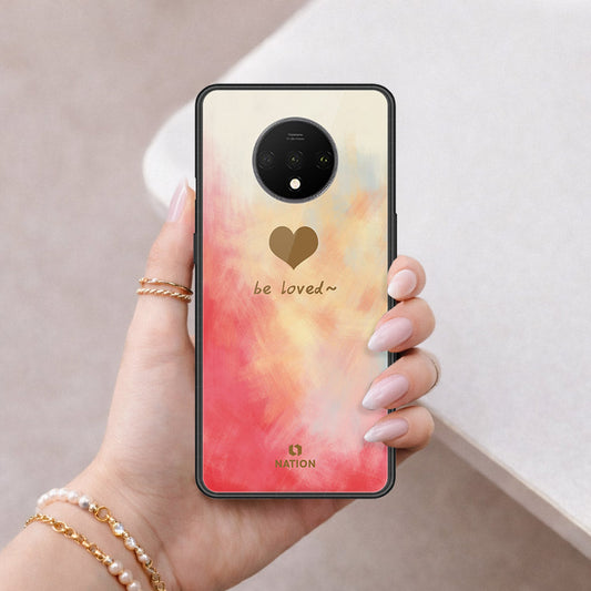OnePlus 7T Cover - Onation Heart Series - HQ Ultra Shine Premium Infinity Glass Soft Silicon Borders Case