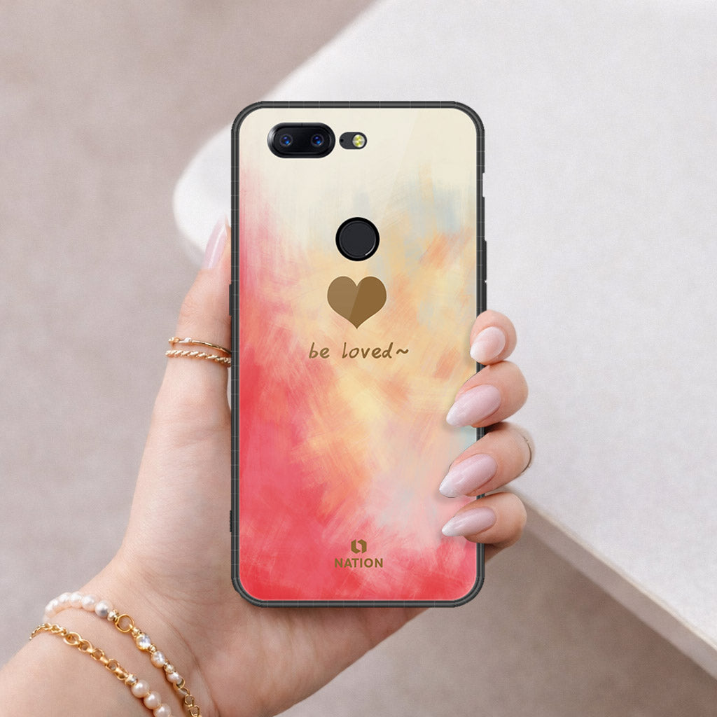 OnePlus 5T Cover - Onation Heart Series - HQ Ultra Shine Premium Infinity Glass Soft Silicon Borders Case