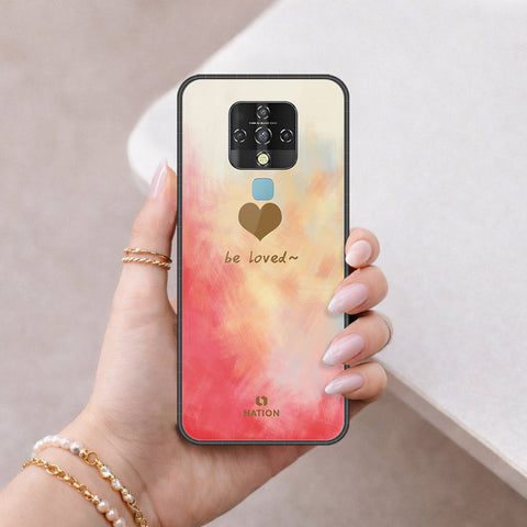 Tecno Camon 16 Cover - Onation Heart Series - HQ Ultra Shine Premium Infinity Glass Soft Silicon Borders Case