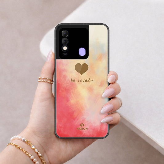 Tecno Spark 8 Cover - Onation Heart Series - HQ Ultra Shine Premium Infinity Glass Soft Silicon Borders Case