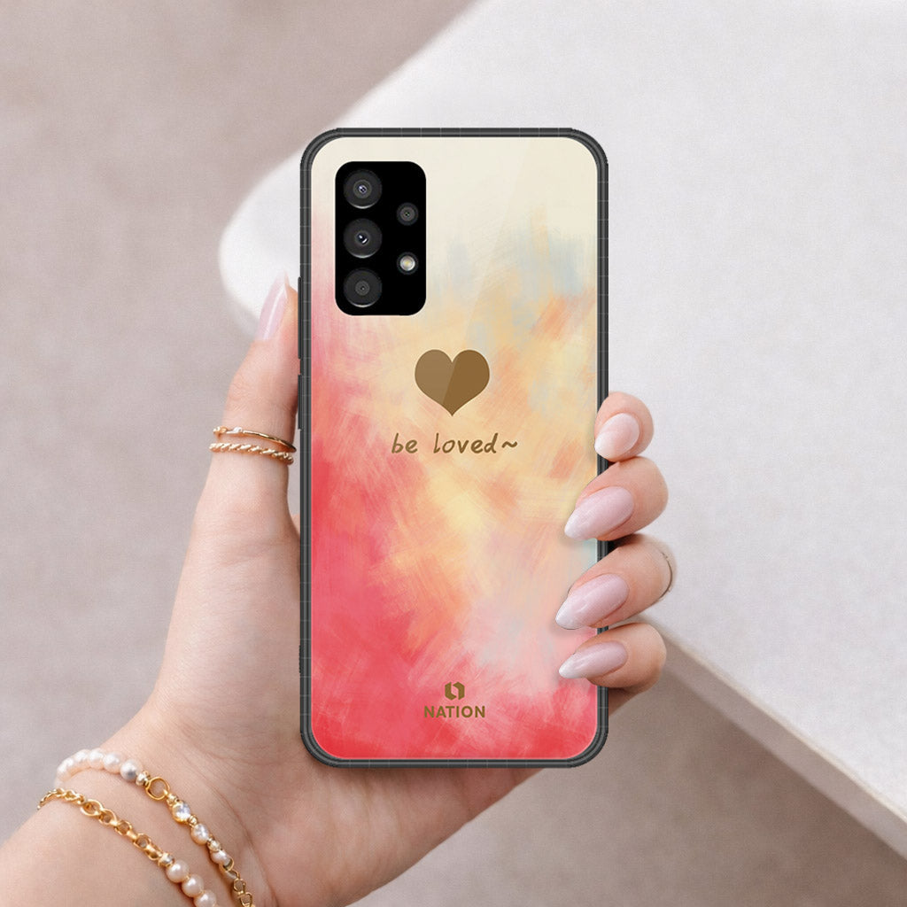Samsung Galaxy A53 5G Cover - Onation Heart Series - HQ Ultra Shine Premium Infinity Glass Soft Silicon Borders Case