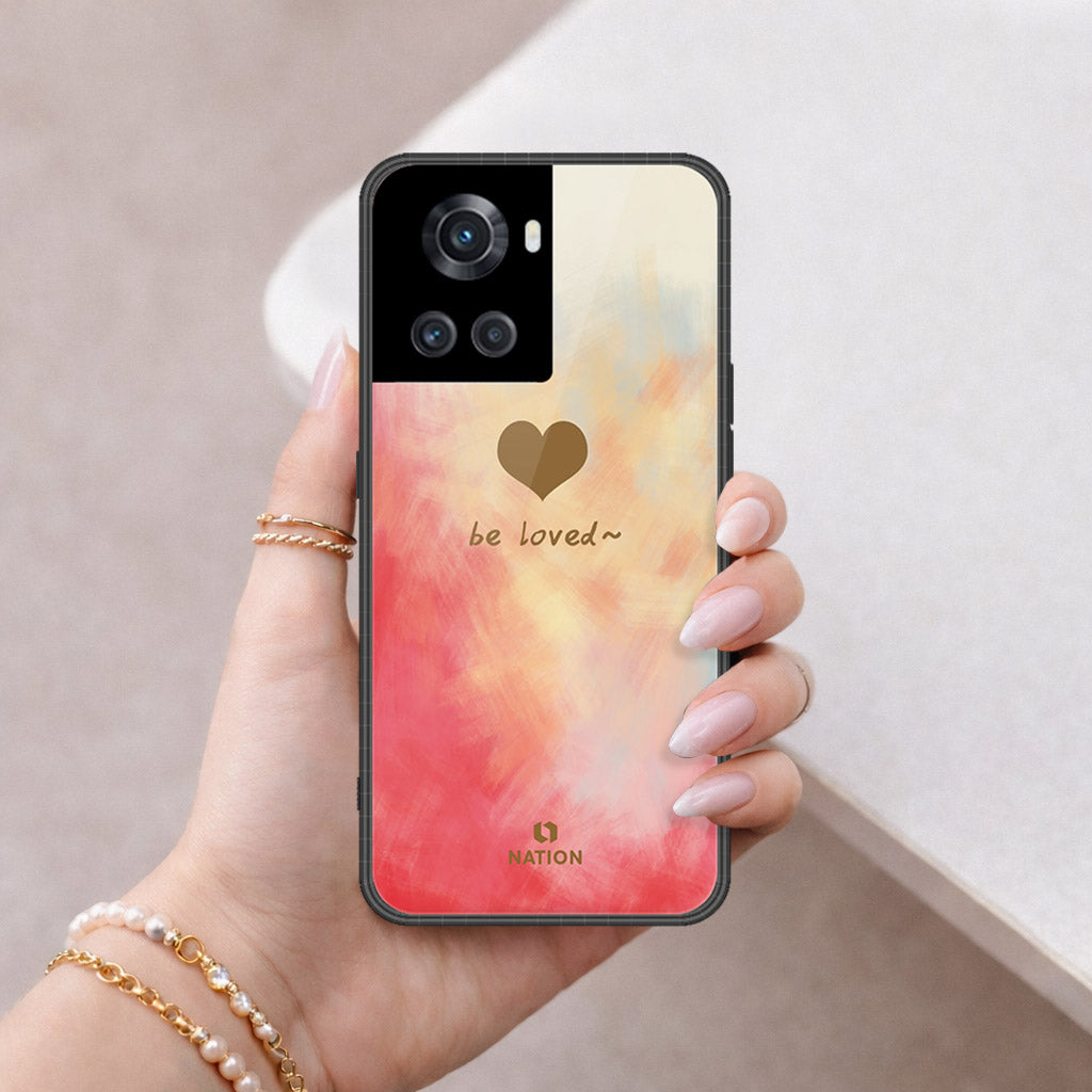 OnePlus 10R Cover - Onation Heart Series - HQ Ultra Shine Premium Infinity Glass Soft Silicon Borders Case
