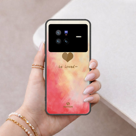Vivo X80 Cover - Onation Heart Series - HQ Ultra Shine Premium Infinity Glass Soft Silicon Borders Case