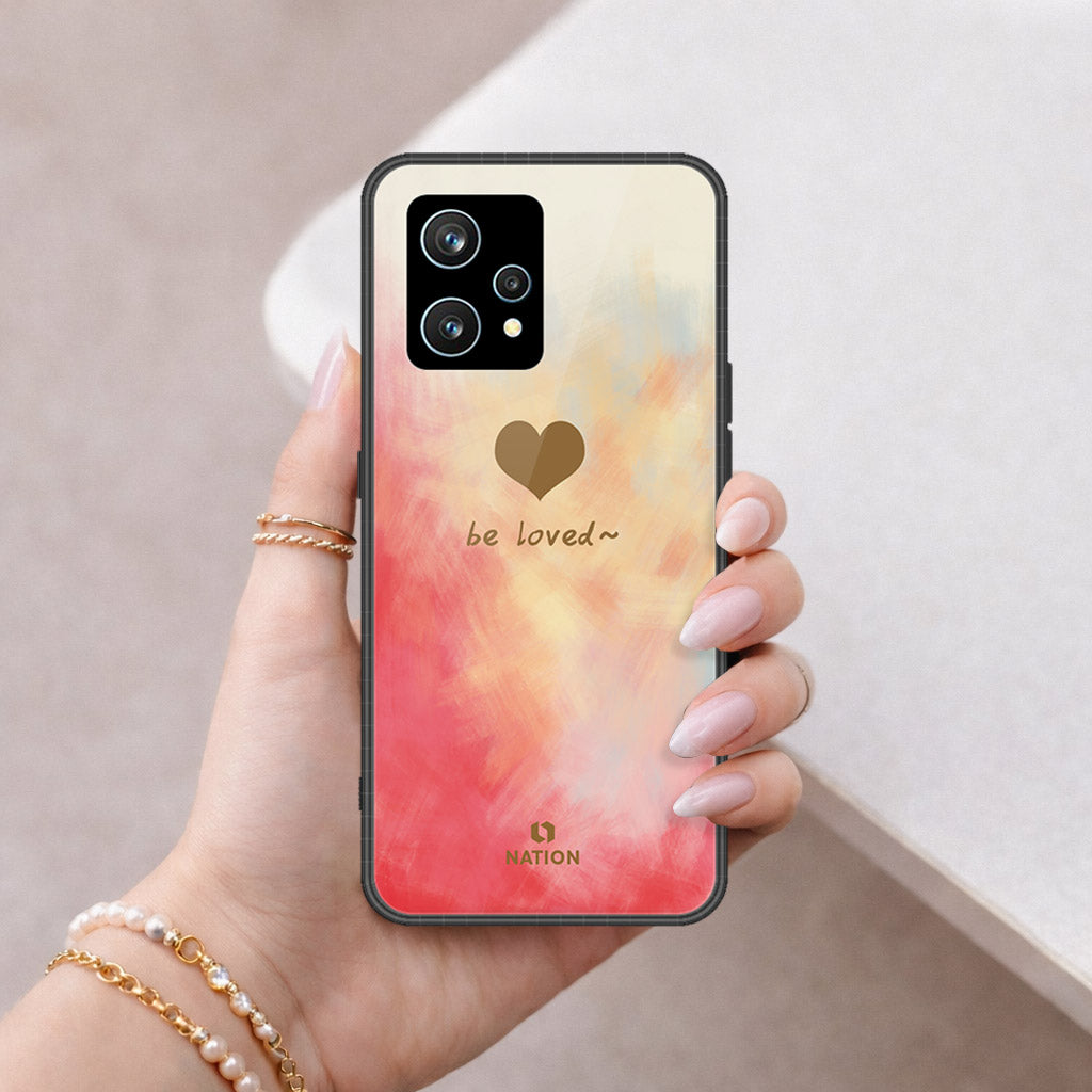 Realme 9 Pro Plus  Cover - Onation Heart Series - HQ Ultra Shine Premium Infinity Glass Soft Silicon Borders Case