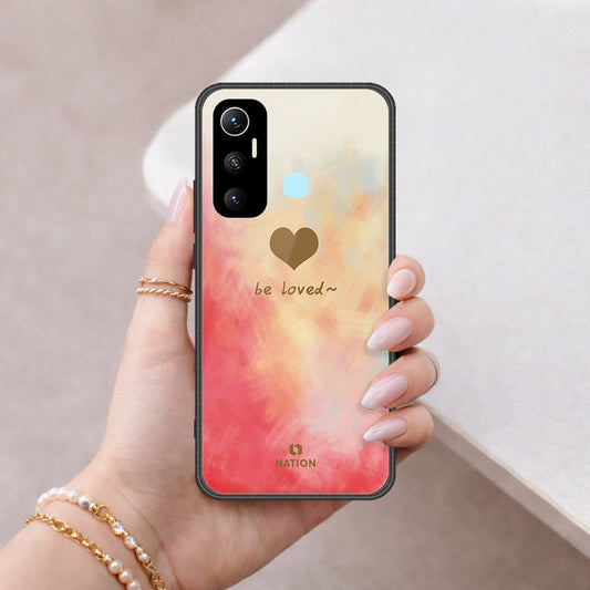 Infinix Hot 11 Cover - Onation Heart Series - HQ Ultra Shine Premium Infinity Glass Soft Silicon Borders Case