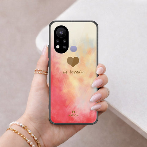 Infinix Hot 11s NFC Cover - Onation Heart Series - HQ Ultra Shine Premium Infinity Glass Soft Silicon Borders Case