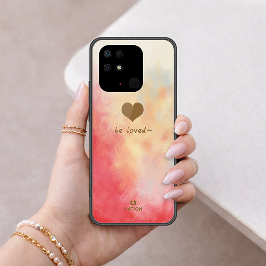 Xiaomi Redmi 10C Cover - Onation Heart Series - HQ Ultra Shine Premium Infinity Glass Soft Silicon Borders Case