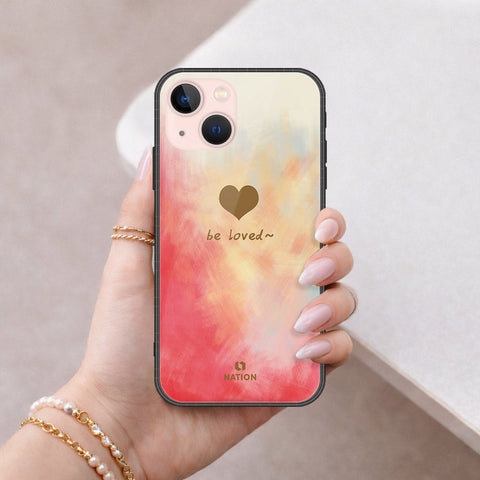 iPhone 14 Plus Cover - Onation Heart Series - HQ Ultra Shine Premium Infinity Glass Soft Silicon Borders Case