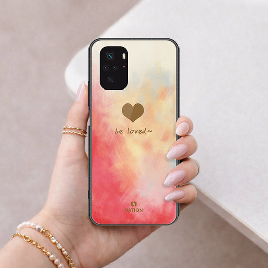 Xiaomi Redmi Note 10s Cover - Onation Heart Series - HQ Ultra Shine Premium Infinity Glass Soft Silicon Borders Case