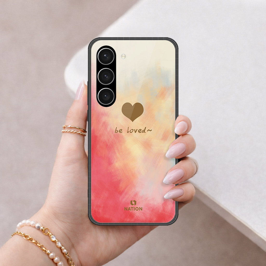 Samsung Galaxy S23 Plus 5G Cover - Onation Heart Series - HQ Ultra Shine Premium Infinity Glass Soft Silicon Borders Case