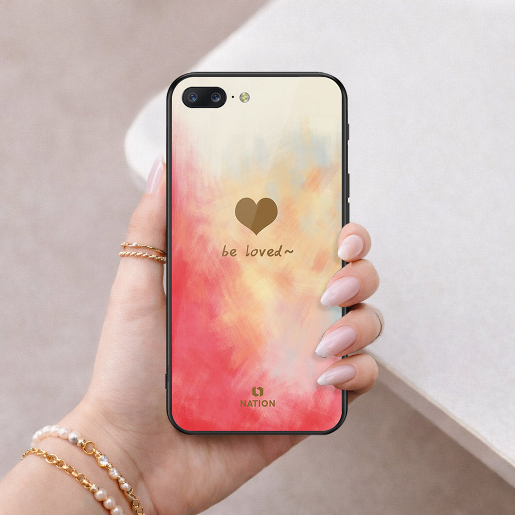 OnePlus 5 Cover - Onation Heart Series - HQ Ultra Shine Premium Infinity Glass Soft Silicon Borders Case