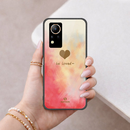 Infinix Note 12 Cover - Onation Heart Series - HQ Ultra Shine Premium Infinity Glass Soft Silicon Borders Case