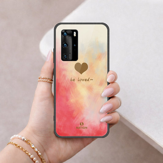 Huawei P40 Pro Cover - Onation Heart Series - HQ Ultra Shine Premium Infinity Glass Soft Silicon Borders Case
